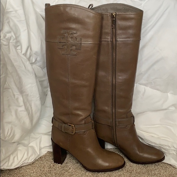 Tory Burch Blair Leather Riding Boot - Picture 1 of 7